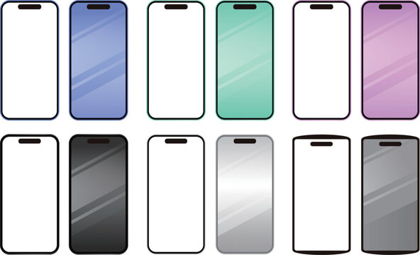 スマートフォン 表 裏 iphone 17 16 モックアップ