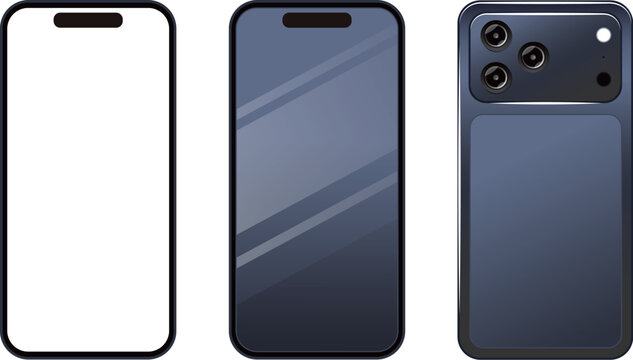 新型 スマートフォン 表 裏 iphone 17 PRO モックアップ