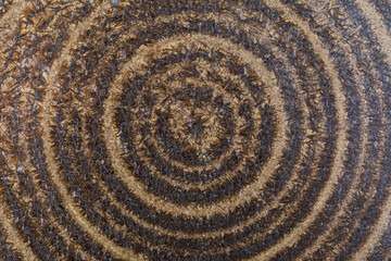 Fototapeta premium Abstract concentric rings creating a textured radial pattern