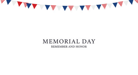 Obraz premium Memorial Day banner background