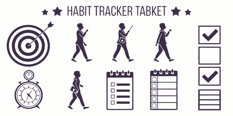 Fototapeta premium Illustrations of various activities and tasks for a successful project management. Vector