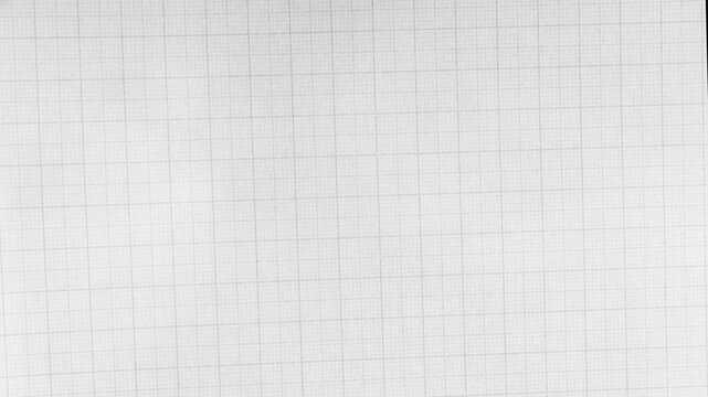 Close-up of White Graph Paper Grid background texture