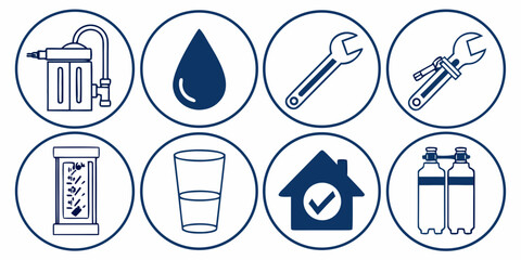 A collection of icons representing various weather conditions and natural phenomena Vector