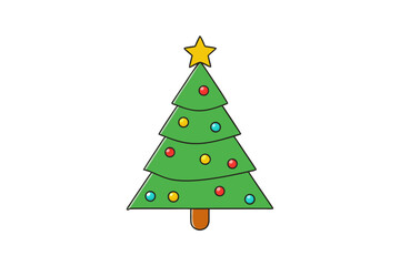  christmas tree white background