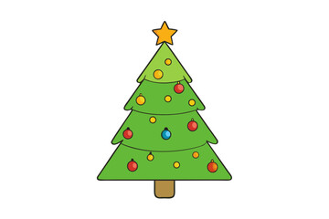  christmas tree white background