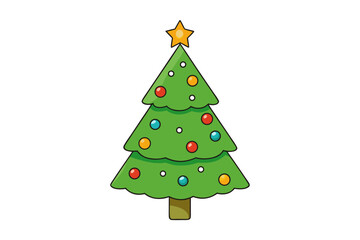  christmas tree white background