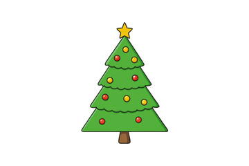  christmas tree white background