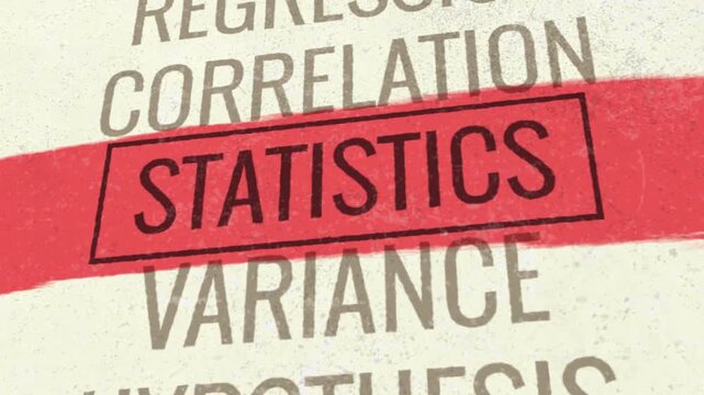 Statistics 3D Scrolling Title Animation