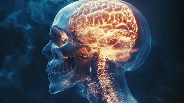 Mind's Insight: A detailed and radiant visualization of the human brain's intricate structure and function, presented with artistic brilliance.