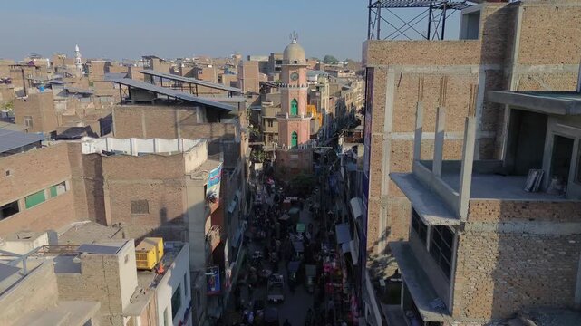 Views of Peshawar and one of its truck workshop