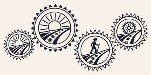 Obraz premium A collection of intricate and detailed clock faces showcasing various designs and styles Vector