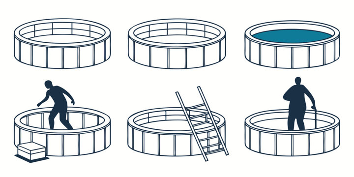 A collection of various types of drums and percussion instruments Vector