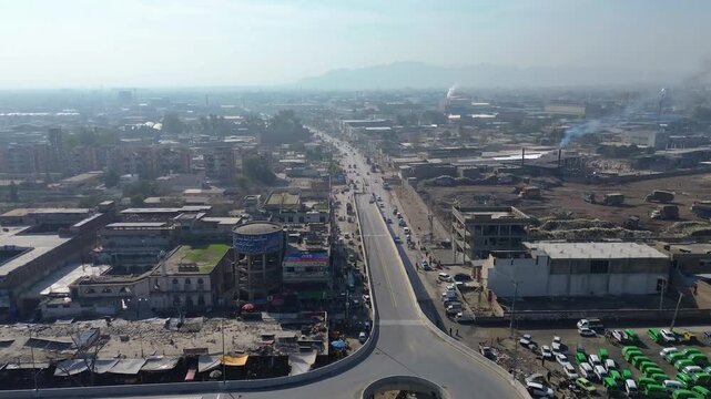 Views of Peshawar and one of its truck workshop