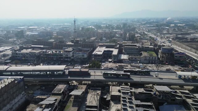 Views of Peshawar and one of its truck workshop