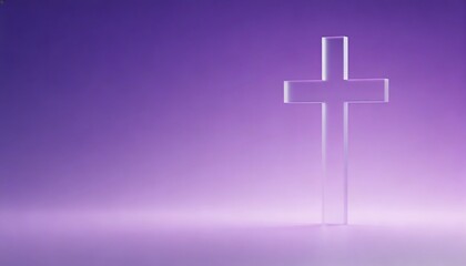 Obraz premium Soft Purple Gradient Background for Good Friday and Lent Design