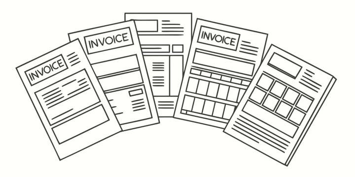 Various examples of wireframes for web design and user interface development Vector