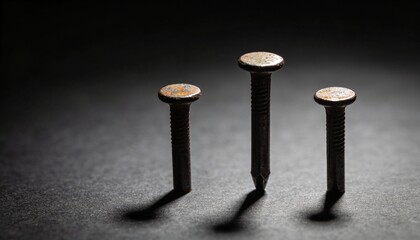 Three Symbolic Iron Nails for Good Friday Crucifixion Reflection