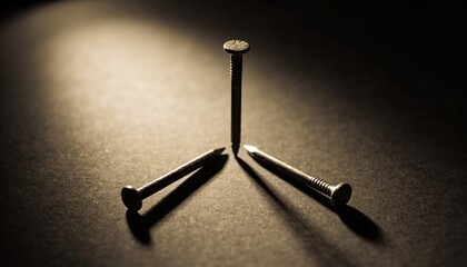 Three Symbolic Iron Nails for Good Friday Crucifixion Reflection