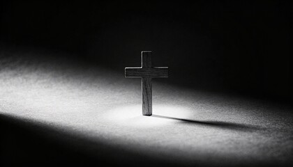 Dark Textured Background with Subtle Light for Good Friday Solemn Mood