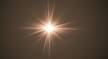 Abstract Cross Shape Formed by Light Beams for Spiritual Concept