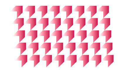 Obraz premium Pink Gradient Geometric Arrow Shapes Pattern, Modern Abstract Background, Repeating Design Element, Minimalist Decorative Texture