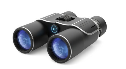 High-quality binoculars for clear vision and enhanced observation isolated on white background