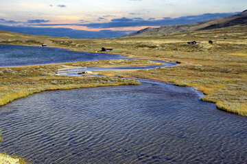 River Orkla sourse in Oppdal county , Norway