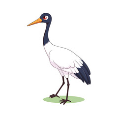 Obraz premium Cute Crane Clipart 09