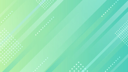 緑　グラデーション　ポップな背景　16:9   © Lily