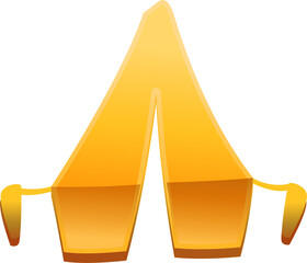 Shiny Gold Award Ribbon Banner Graphic
