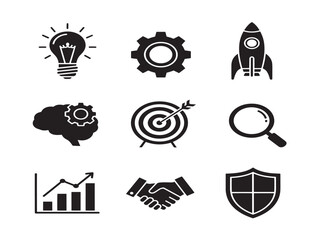 Innovative Dashboard Icon Set for Creative Solutions