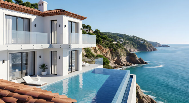 Gemini said

Experience a luxury summer vacation at a Mediterranean resort featuring a tropical pool and palm trees overlooking the turquoise sea and coastal architecture from a historic island castle