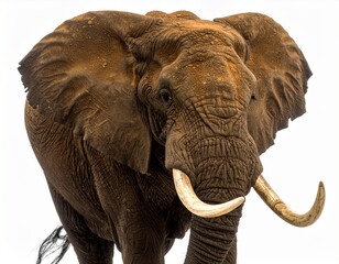 Obraz premium African elephant alone in image