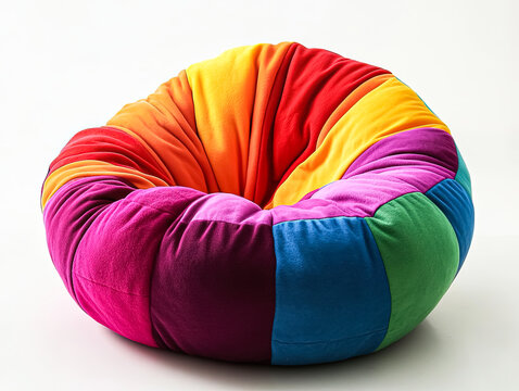 This vibrant bean bag chair features a soft, enjoyable design with adjustable comfort. Perfect for lounging, it adds a pop of color to any space.
