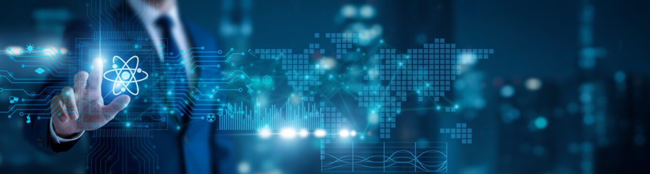 Research scientist holding nano-structure model. Nanotechnology manipulates materials at the nanoscale to create advanced scientific solutions.