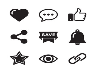 Modern and Dynamic Engagement Tracking Interface Icon Collection
