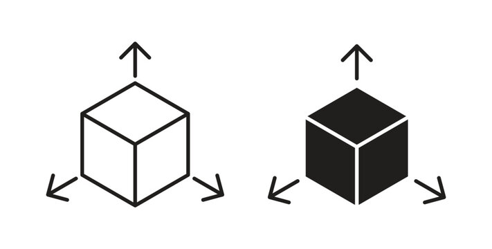 Bim icon style design pack on white background. Thin line and clipart style