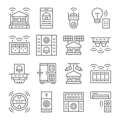 Smart Home Security And Technology Icon