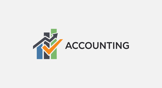 Accounting Logo Design Elements and Symbol.