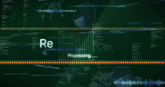 Receiving Files appearing while UI initializing, bars sliding, scan scanning, indicating decoding