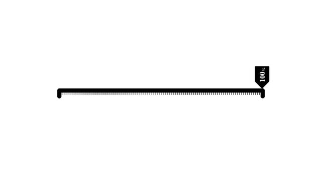 Simple infographic element - timeline icon animation. Timeline concept with seven steps. Can be used for workflow layout, diagram, banner, Motion graphics of horizontal line percent animation