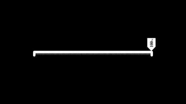 Simple infographic element - timeline icon animation. Timeline concept with seven steps. Can be used for workflow layout, diagram, banner, Motion graphics of horizontal line percent animation