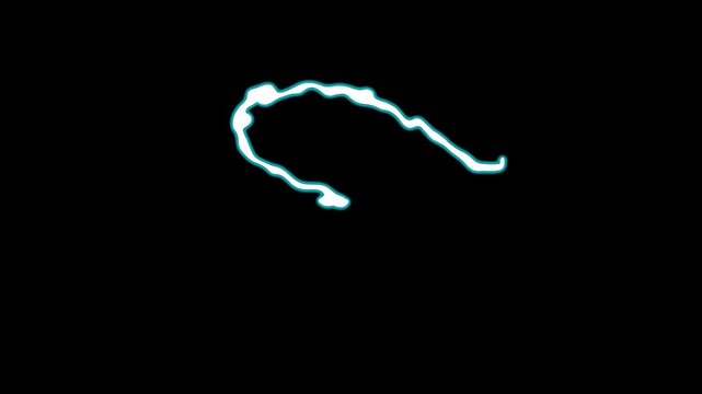 Cartoon lightning fx, hand drawn blue thunder animation, glowing doodle electric sparks, energy blast motion, alpha overlay visual, playful storm effect, black background, 4k