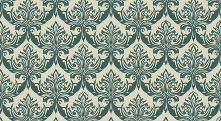 Fototapeta premium Classic Damask Background Texture for Wallpaper, Fabric, and Digital Design