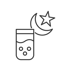 Ramadan Iftar  Water Icon