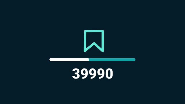 Save Counting Social Media Animation