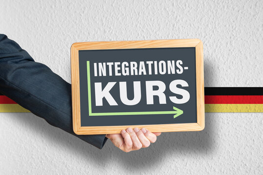 Angebot, Integrationskurs, Kreidetafel