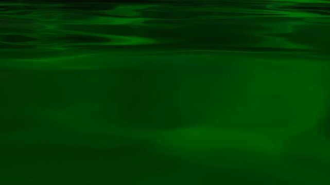 Deep Murky Green Liquid Ripples Representing Toxic Waste or Chemical Pollution in Water