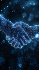 Virtual Business Agreement Handshake