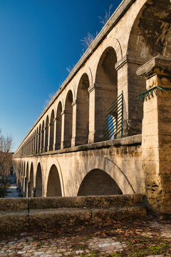 The Saint-Cl&eacute;ment Aqueduct, also known as the Aqueduc des Arceaux, located in Montpellier, France